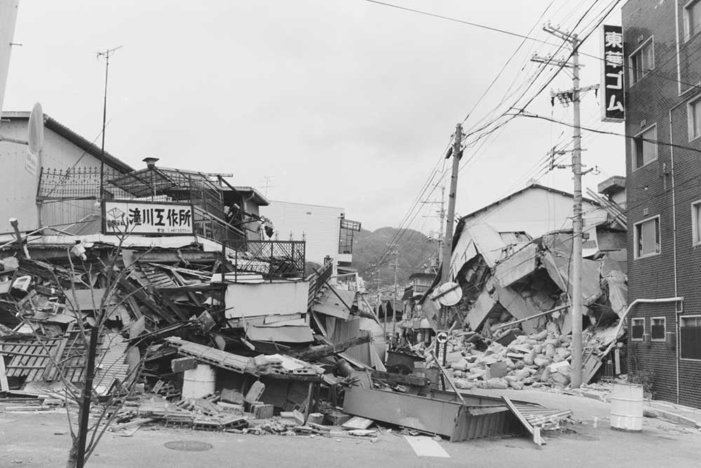 阪神淡路大震災の様子